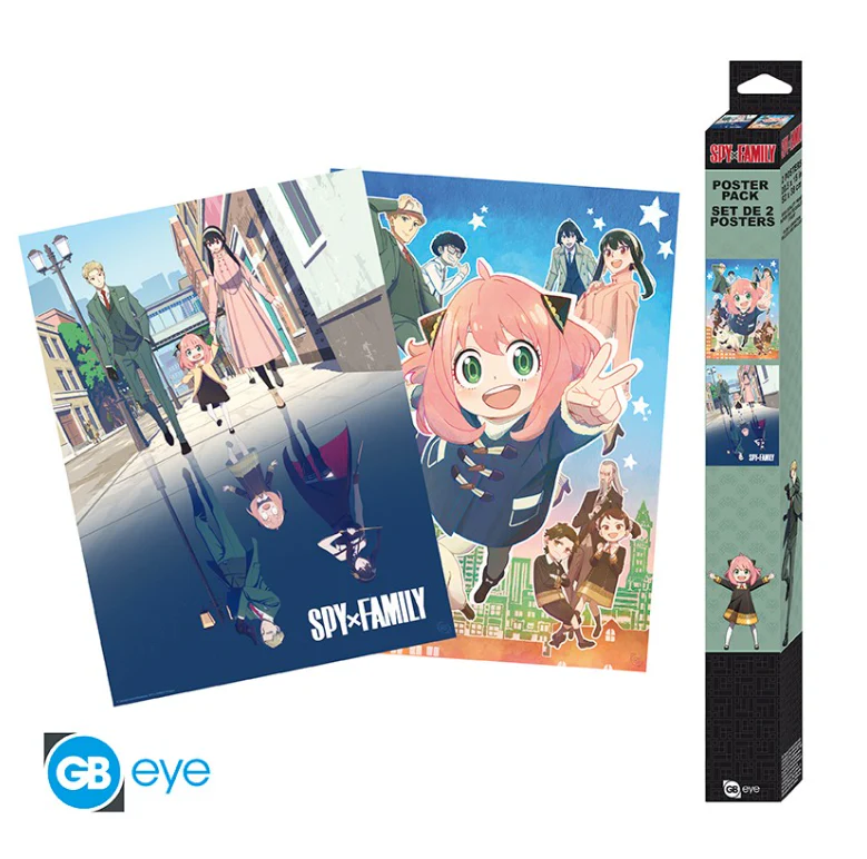 SPY X FAMILY - Set 2 Posters Chibi 52x38 - Une double famille